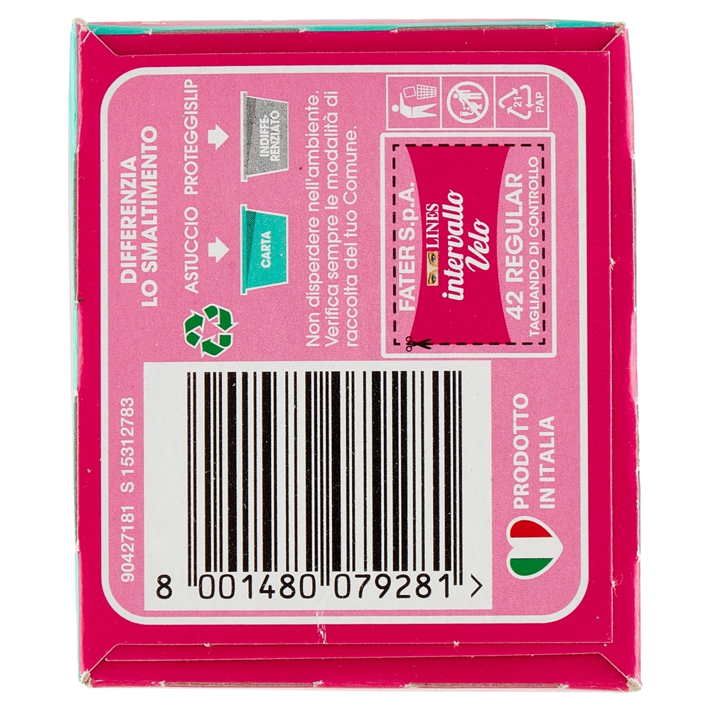 Lines intervallo Velo Skin Lover proteggislip Regular 42 pz